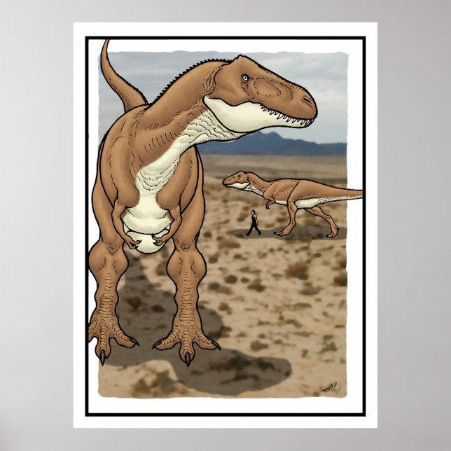 Póster Tyrannosauro rex. 3 (Frente)