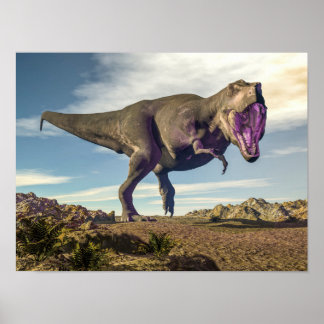 Póster Tyrannosaurus rex raoring