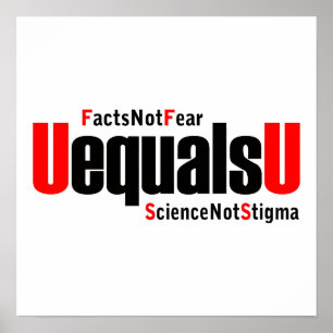 Póster U es igual a U - VIH Indetectable - Ciencia no Est