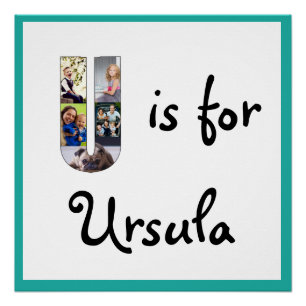 Póster U es para Nombre