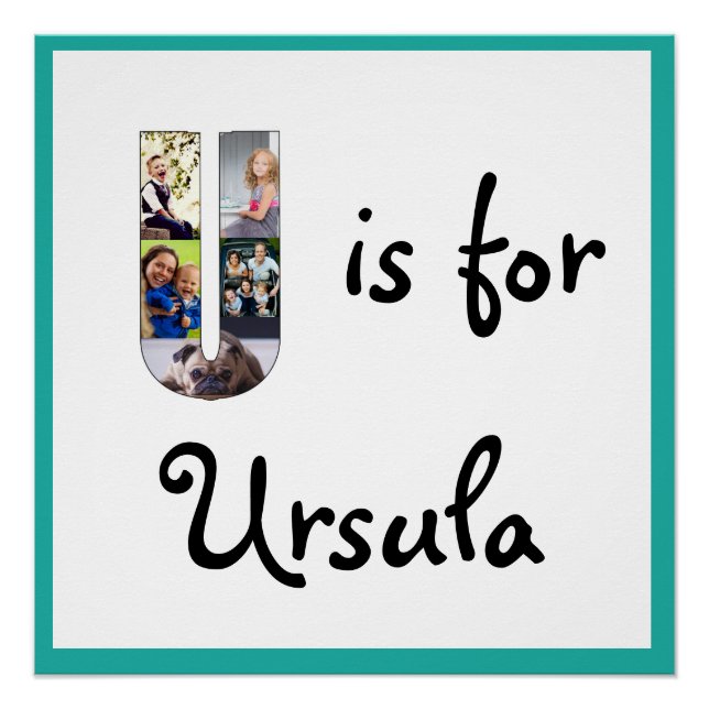 Póster U es para Nombre (Anverso)