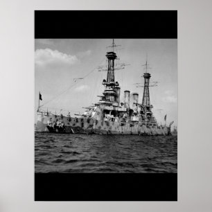 Póster U.S. battleship New Jersey in_War Image