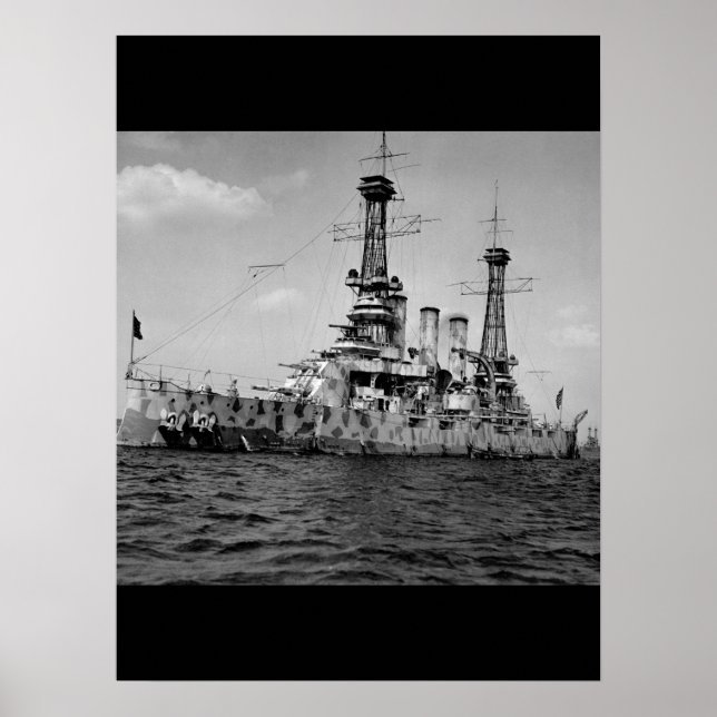 Póster U.S. battleship New Jersey in_War Image (Frente)