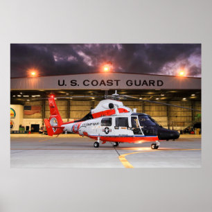 Póster U.S. Helicóptero del guardacostas