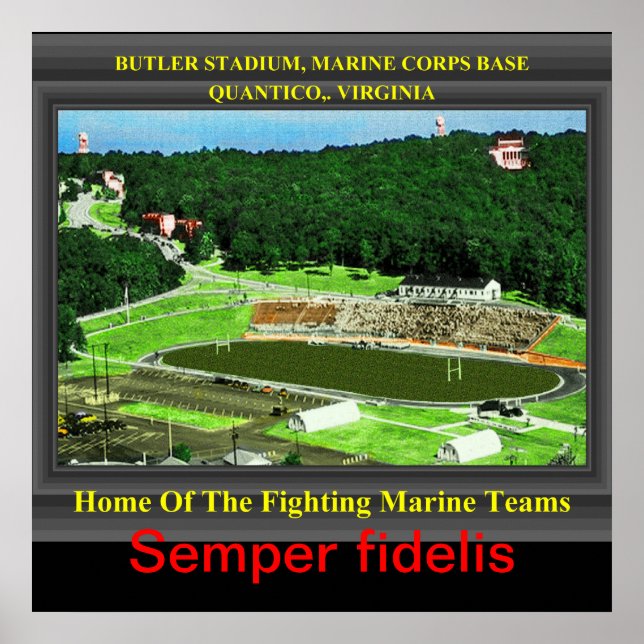 PÓSTER U.S.M.C. BUTLER STADIUM QUANTICO, VA (Frente)