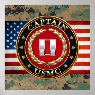 Póster U.S. Marines: Captain (USMC Capt) [3D]