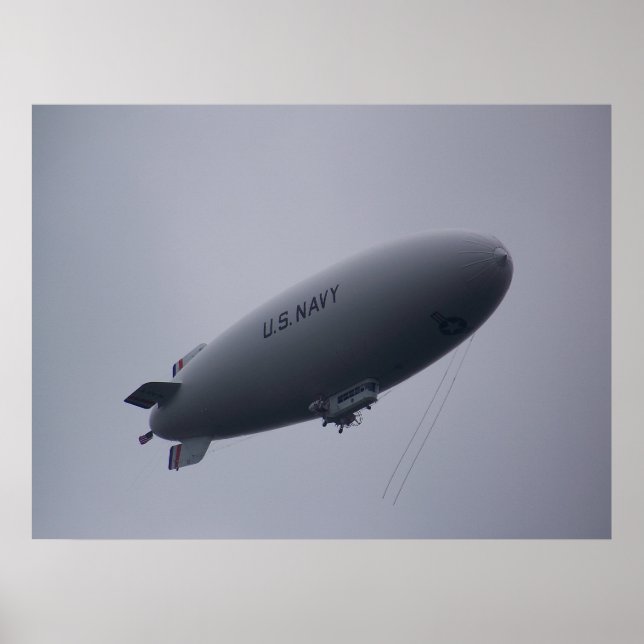 Póster U.S. Navy Blimp MZ-3A (Frente)