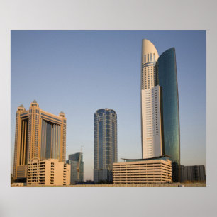 Póster UAE, Dubai. Park Place Tower and other