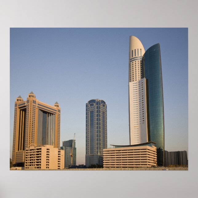 Póster UAE, Dubai. Park Place Tower and other (Frente)