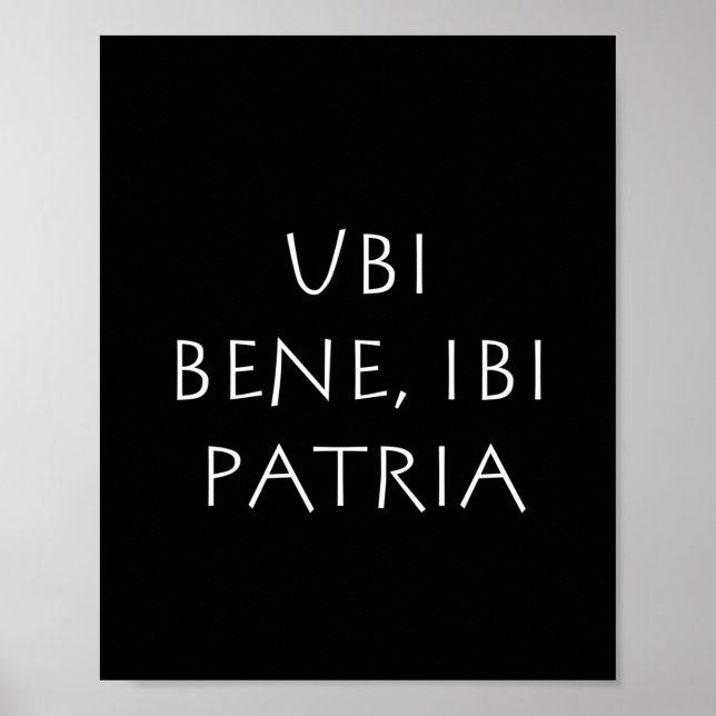 Póster Ubi bene ibi patria (Frente)