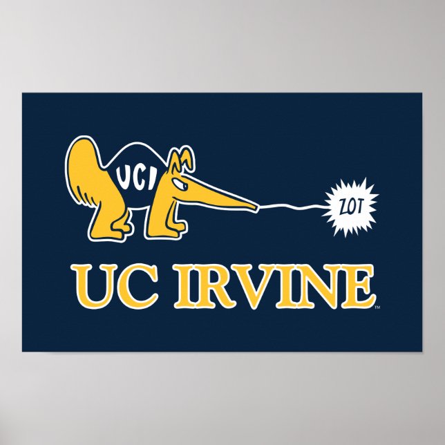 Póster UC Irvine | UCI Anteaters Zot! (Frente)