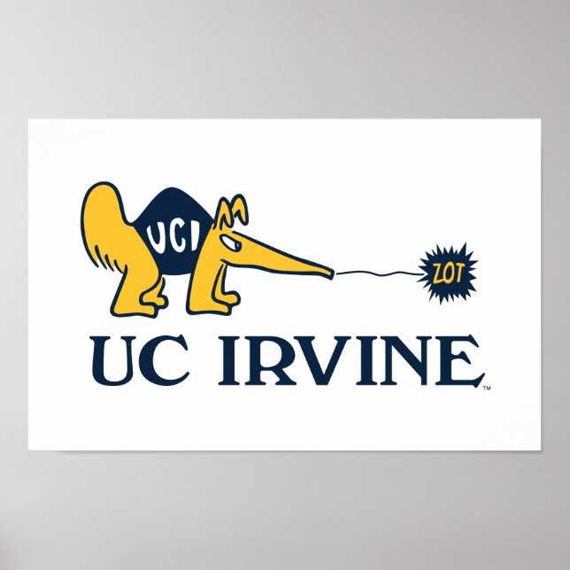 Póster UC Irvine | UCI Anteaters Zot! (Frente)
