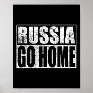 Póster Ucrania Apoya Rusia Vete a Casa Meme Vladimir Puti