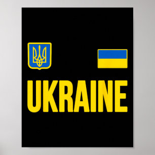 Póster Ucrania Bandera ucraniana 2 