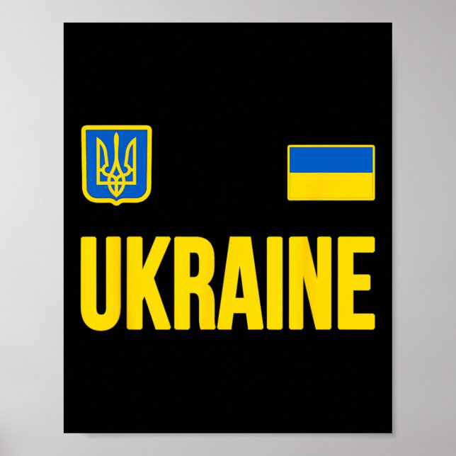Póster Ucrania Bandera ucraniana 2  (Frente)