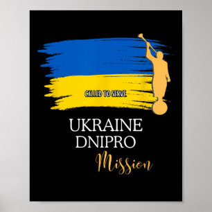 Póster Ucrania Dnipro mormón Lds misión misionero 