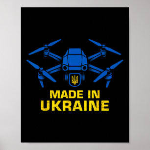 Póster Ucrania Drone Patriótico Amantes Ucranianos Fpv 2