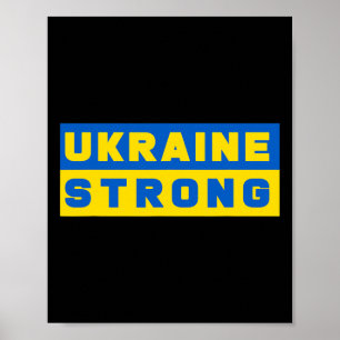 Póster Ucrania Fuerte Apoya Ucrania