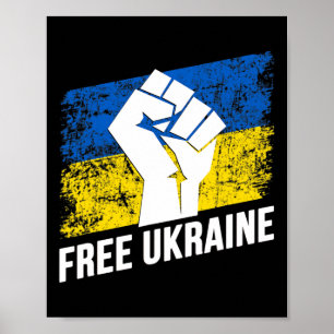 Póster Ucrania Libre Amante Ucraniano Bandera De Ucrania