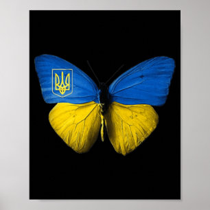 Póster Ucrania Mariposa Ucrania Bandera Ucraniana Ama Al 