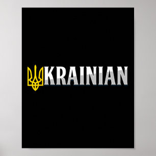 Póster Ucrania Paz Patria Bandera Ucraniano Ucraniano Co