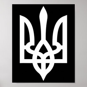 Póster Ucrania Tryzub