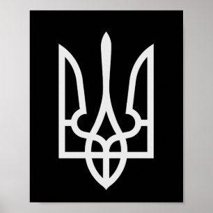 Póster Ucrania Tryzub