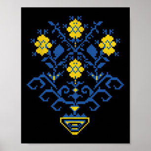 Póster Ucrania Ucraniano Kiev Trysub Bandera 11 
