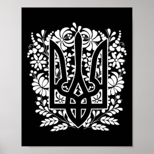 Póster Ucrania Ucraniano Kiew Trysub Bandera 13 