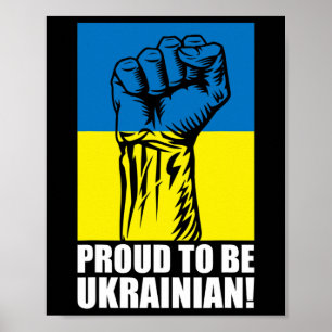 Póster Ucrania Ucranianos Ucraniano Kiev Trysub Bandera 1