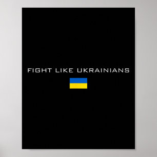 Póster Ucraniano Zelensky Ucrania Ejército Verde Luchar C