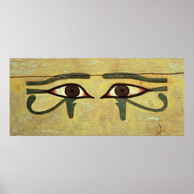 Póster Udjat Eyes on a Coffin, Middle Kingdom (Frente)