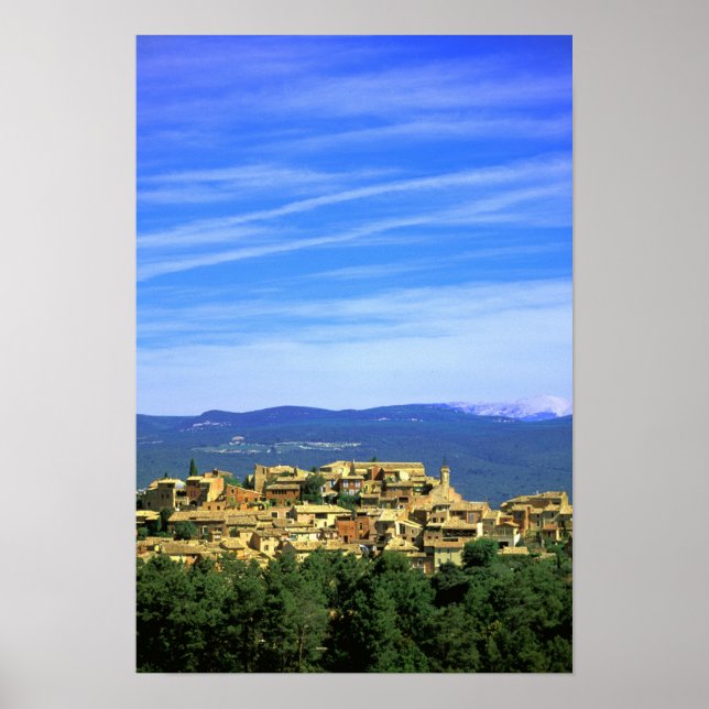 Póster UE, Francia, Provenza, Vaucluse, Roussillon. (Frente)