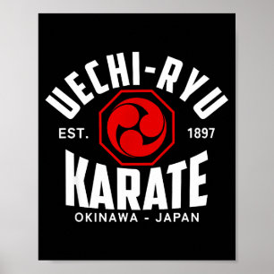 Póster Uechi-ryu Karate Do Artes Marciales Japón Okinawa
