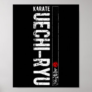 Póster Uechi Ryu Karate Do Martial Arts Japan Belt Retro