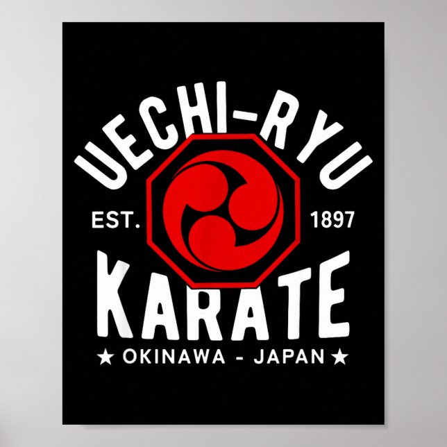 Póster Uechi Ryu Karate Do Martial Arts Japan Tokyo  (Frente)