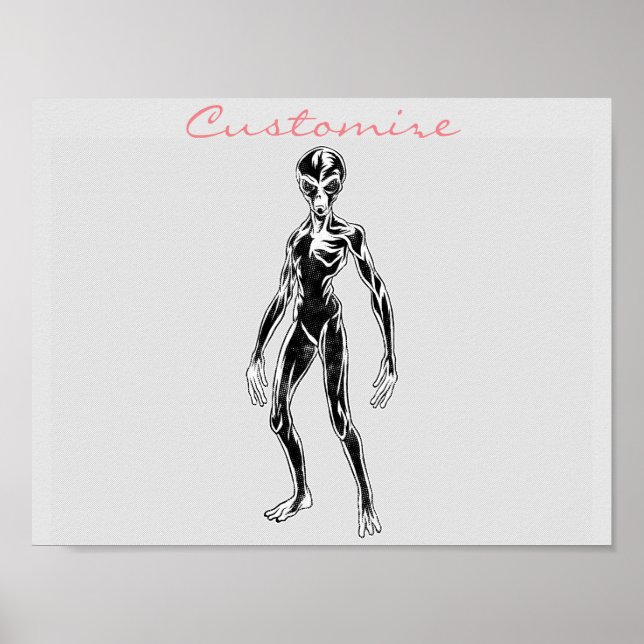 Póster UFO Alien Thunder_Cove (Frente)