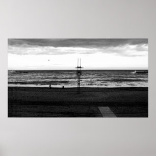 Póster UFO sobre Barcelona (La Barceloneta)