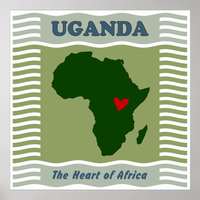 Póster Uganda: El corazón de África, una expresión de amo (Frente)