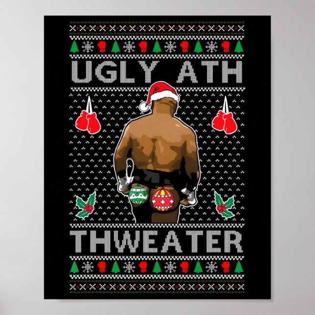 Póster Ugly Ath Sweater Merry Christmas  (Frente)