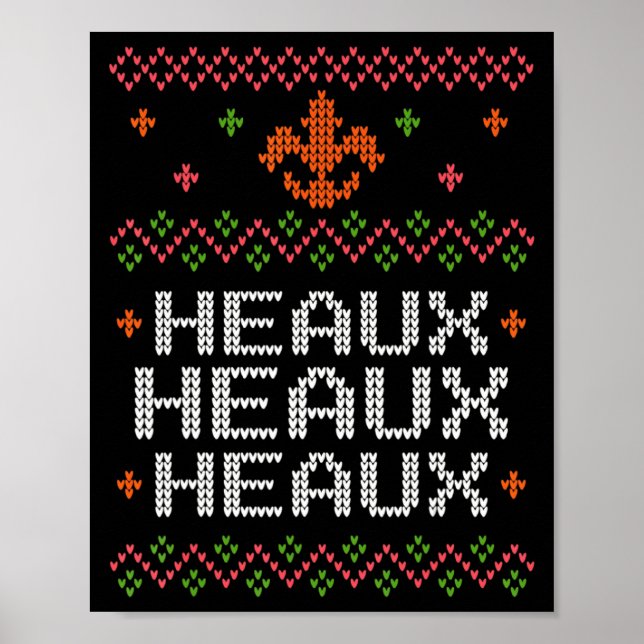 Póster Ugly Cajun Christmas Xmas New Orleans Southern Lou (Frente)