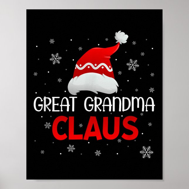 Póster Ugly Sweater Christmas Matching Costume Great Gran (Frente)