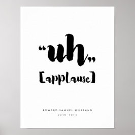 Póster "Uh" Ed Miliband Best Moments Collection 1/3