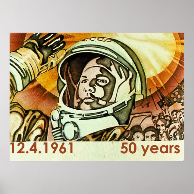 Póster Ujri Gagarin (Frente)