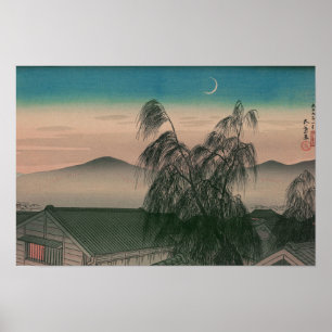 Póster Ukiyoe [Goyo] Luna de la tarde (XL)