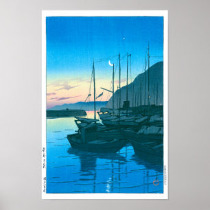 Póster ukiyoe - hasui - 16 de la mañana en Beppu -