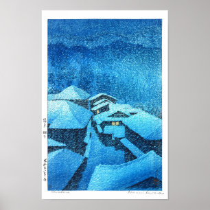 Póster ukiyoe - hasui - m04 - Primavera caliente de Hatao