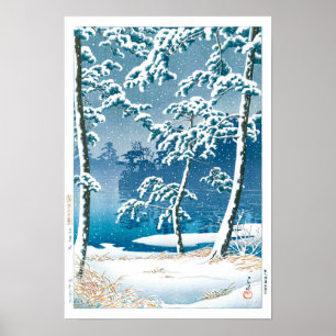 Póster ukiyoe - hasui - Nº 13 Senzoku Pond -