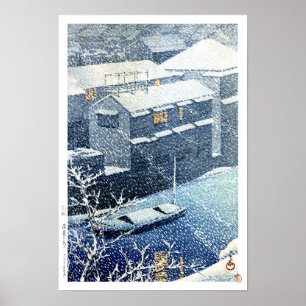 Póster ukiyoe hasui n03 Ochanomizu