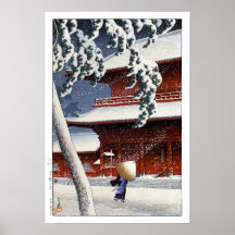 ukiyoe hasui n04 Templo Zōjō-ji en Shiba